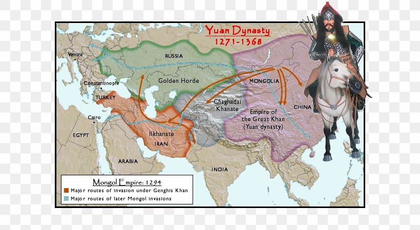 yuan hanedanlığı dönemi haritası